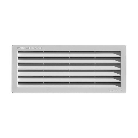 Griglia da incasso con rete l. 254 x h. 108 mm bianco