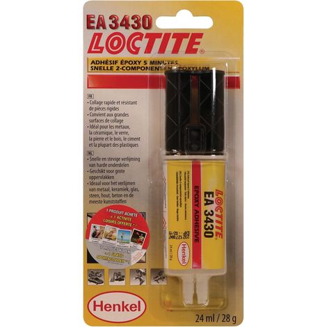 colle epoxy, colle forte multi-matériaux et multi-usages - Seringue 24 ml - Couleur transparente