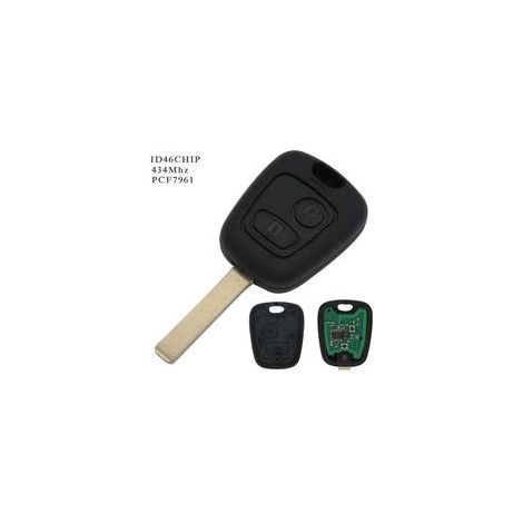 -Clé completo con programador electrónico PLIP Peugeot 107 207 307 407 106 206 306 406 Citroen C1 C2 C3 C4 C5 C6 C8 Xsara Saxo Berlingo boîtier @Pro-Plip
