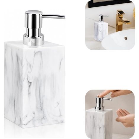 Flacon rechargeable Flacon vide Flacon pour savon pour les mains Flacon de lotion (blanc, 157,4 cm) (1/5)
