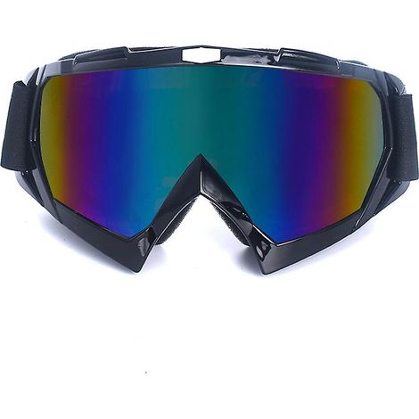 Lunettes de motocross coupe-vent avec protection UV pour moto, ski et VTT - Verres colorés (1/5)