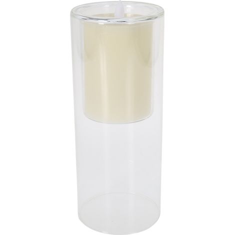 Home Styling Collection Candela LED Vetro Trasparente Moderna