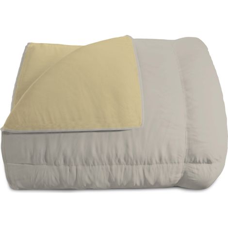 Trapunta Invernale Singola Doubleface 300gr Panna/Grigio Chiaro (1/5)