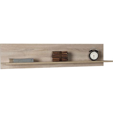 Etagère murale coloris Chêne - longueur 120 x profondeur 20 x hauteur 25 cm -PEGANE-