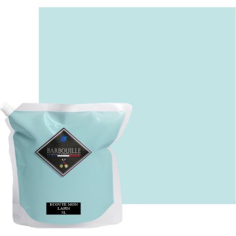 Peinture acrylique mat murs et plafonds 5L Bleu Ciel Ecoute mon lapin