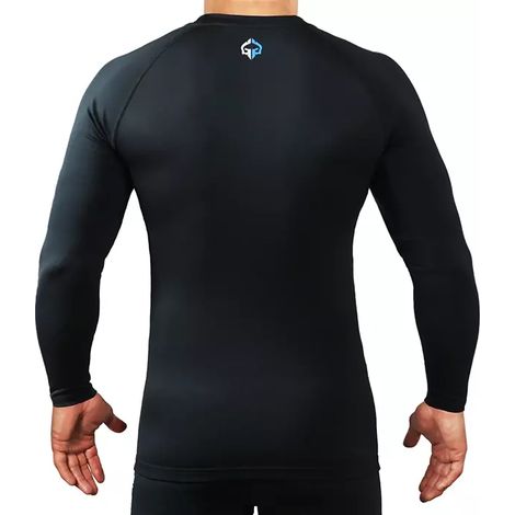 Ground Game Rashguard Herren Langarm Sportlich Klassisch M