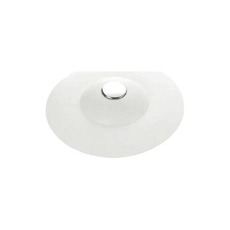 Flex Drain Stop. Bonde de baignoire et douche, avec fonction attrape-cheveux, coloris blanc (1/4)
