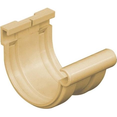 First Plast – Raccord pour gouttière à coller 16 sable – Système BI-SYSTEM pour collage ou joints – Température de fonctionnement -30ºC à 65ºC
