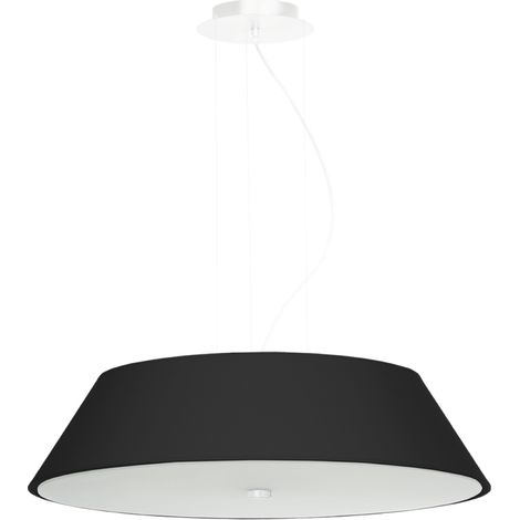 Sollux VEGA Suspension Cylindrique Noir 60cm E27 (1/5)