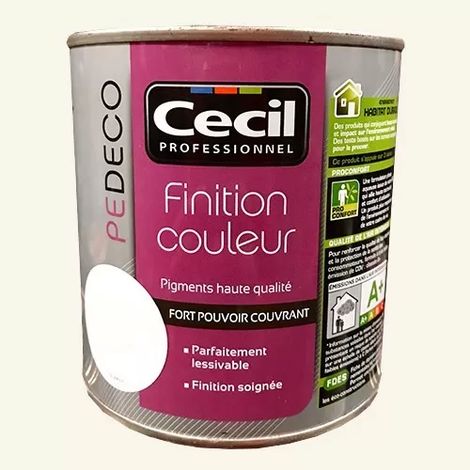 CECIL PE DECO Finition Couleur Kaolin Satin 0,5 L (1/2)