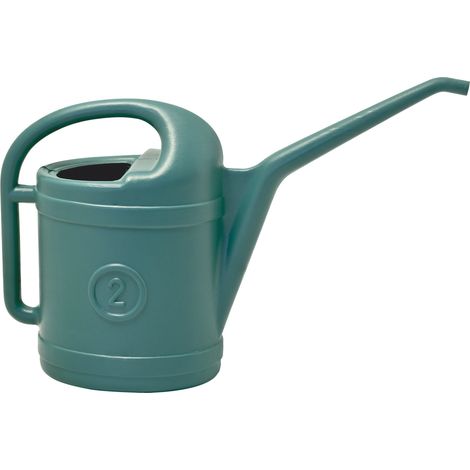Innaffiatoio in plastica 2 litri con riserva d'acqua - Verde - Mobil Plastic