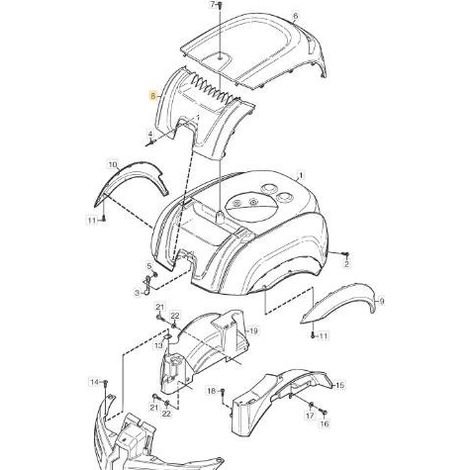 ORIGINAL STIGA-MOTORABDECKUNG – 1134-5635-01
