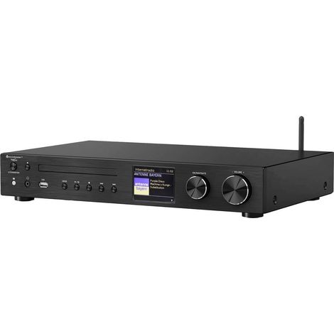 soundmaster ICD4350SW Lettore CD Nero WLAN, DAB+, Lettore CD, Bluetooth®, Internetradio