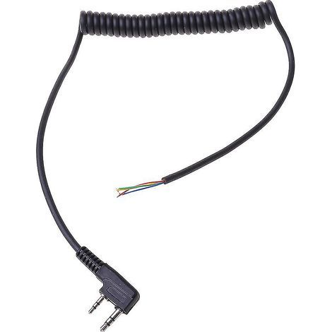 Ersatzkabel für Mikrofon und Lautsprecher eines Zweiweg-Funkgeräts, 2-polig, 4-adrig, für UV5R/TK370 (1/4)