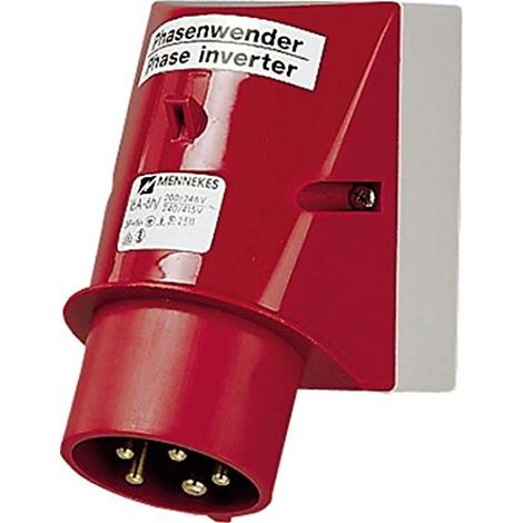 Mennekes Prise murale rouge 16A 400V 5 broches
