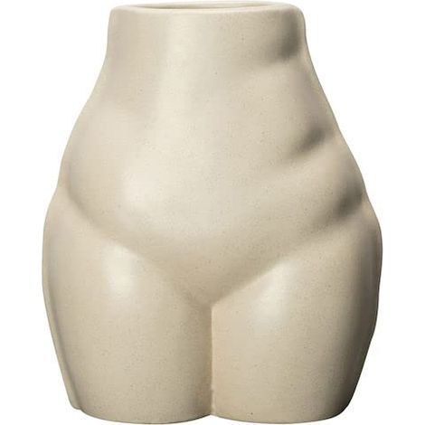 Vase en Porcelaine L 15 cm H 19 cm P 11 cm Vase Porcelaine Beige/Sable Vase à Fleurs Vase Décoratif pour Salon Chambre Salle de Bain Décoration (1/5)