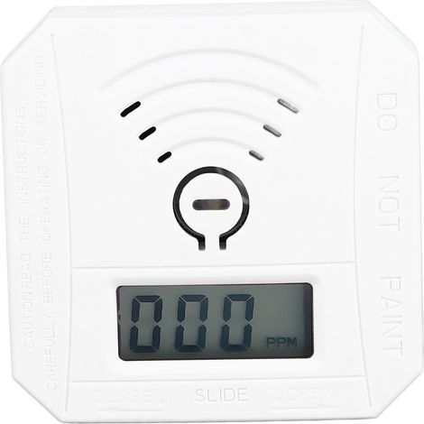 Détecteur de CO miniature haute sensibilité avec écran LCD, alarme sonore et lumineuse, pour la maison, le bureau et la cuisine. Idéal pour la maison, le bureau et la cuisine. (1/5)