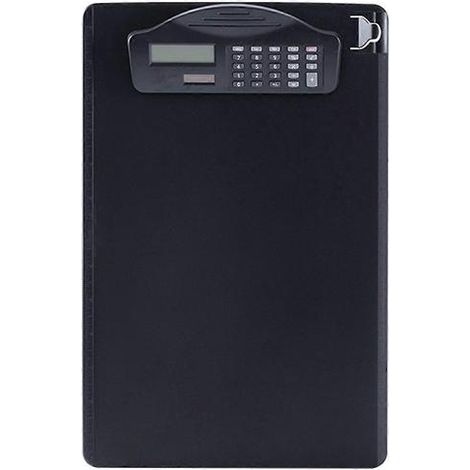 Porte-documents multifonctionnel avec classeur, calculatrice, bloc-notes et emplacement pour stylo pour papier A4 (1/5)