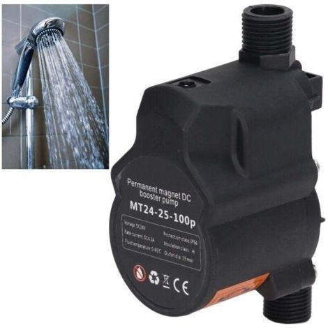 Automatic Recirculating Shower Pressure Booster Pump 24VDC 100-240V EU Plug -- (1/5)