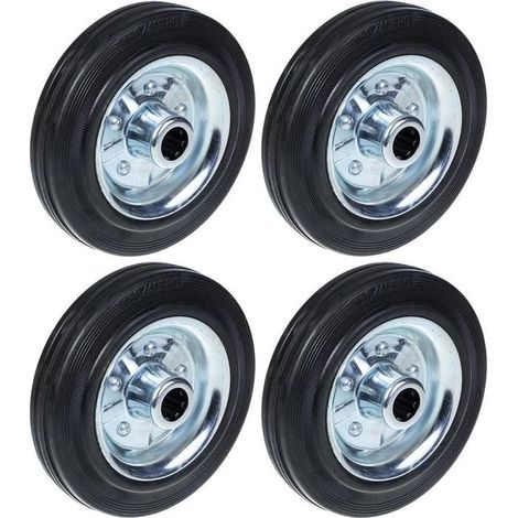 160mm 6" roue en caoutchouc