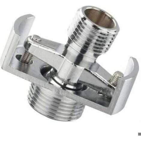 Coude Excentrique - Cuivre Chromé - Réglable 120 À 180 Mm - Pour Robinet De Douche Et Salle De Bain - 1 Pièce (1/4)