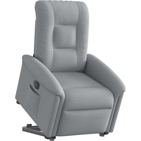 Maison Exclusive - Relaxsessel mit Aufstehhilfe Elektrisch Hellgr