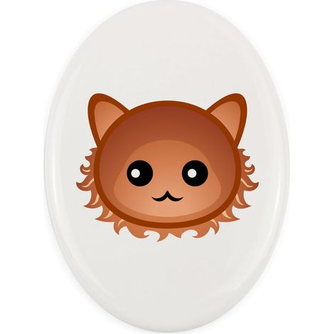 Laperm - piastrella in ceramica per lapide con grafica e iscrizione di Art-Dog (1/4)