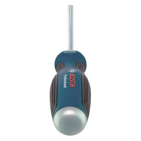 Bosch Professional 1600A01TF9 Cacciavite piatto, cromo vanadio, impugnatura softgrip contestainacciaio, blu, SL4,5 x 100mm (1/5)