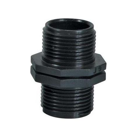 Raccord plastique M/M 1"x1" (1/2)