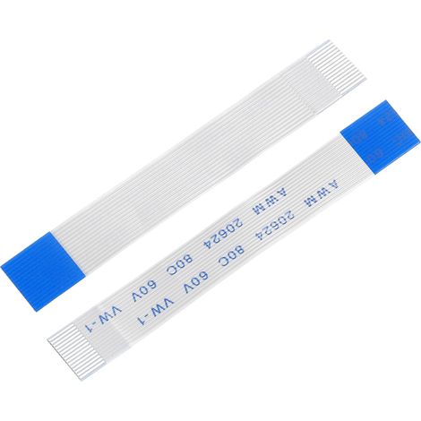 10Pcs FFC Câble Plat Flexible, 15 Broches 0.5 mm de Pas 5cm de Long FPC FFC Câble Ruban Flexible pour Téléviseur LCD, Autoradio, Lecteur DVD ou Ordinateur Portable (B Type) (1/5)