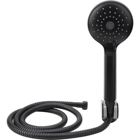 Pomme de douche - Haute Pression - Noir Mat - 48 sorties - Technologie de pressurisation - ABS-Ywey (1/4)