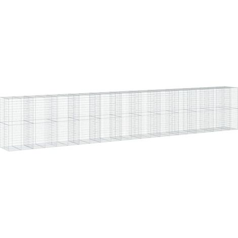 Maison Exclusive - Gabione mit Deckel 1150x100x200 cm Verzinktes