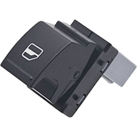 7L6959855B est un interrupteur à bouton unique pour les lève-vitres de voiture, adapté aux Volkswagen Jetta, Golf et Tiguan, contrôlant la montée et la descente d'une seule vitre. (1/4)