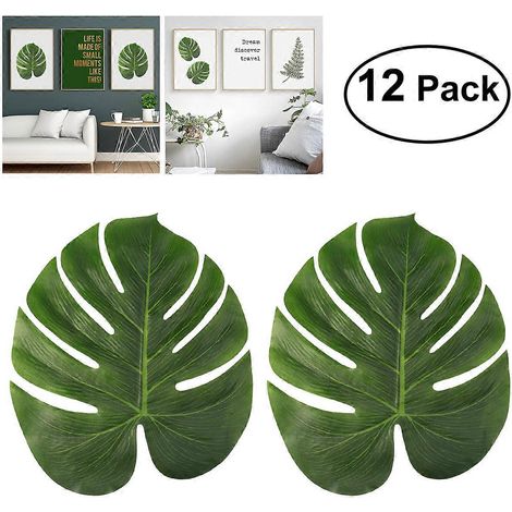 Feuille tropicale artificielle, fausse feuille de palmier, fausse feuille tropicale
