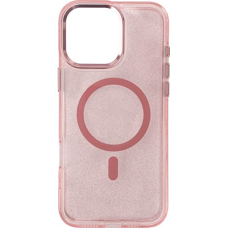 Glitzerhülle MagSafe für iPhone 16 Pro – Pink mit Glitzer (1/5)