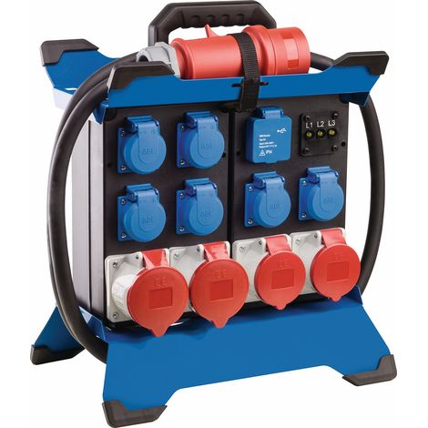 Distribuitore di corrente CEE Stand STECKY DUO 3 prese CEE 400V, 32 A, a 5 poli