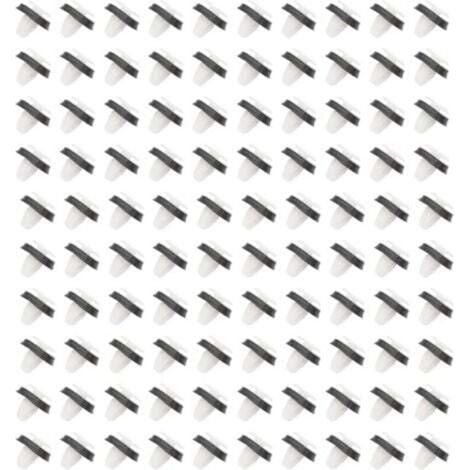 [NON UTILIZZATO] 100 pezzi di clip di fissaggio per guarnizione della porta del pannello per Fiat Ducato 71728806, 8565.43, 856543 con guarnizione in gomma