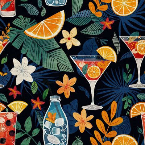 Outdoor-Dekostoffe Oxford - Motiv Cocktail DX8515 (1/5)