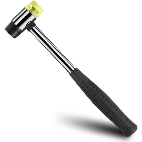Maillet Caoutchouc,Petit Maillets en Caoutchouc avec 2 Têtes Amovibles Marteau Tapissier Anti-Rebond (1/5)