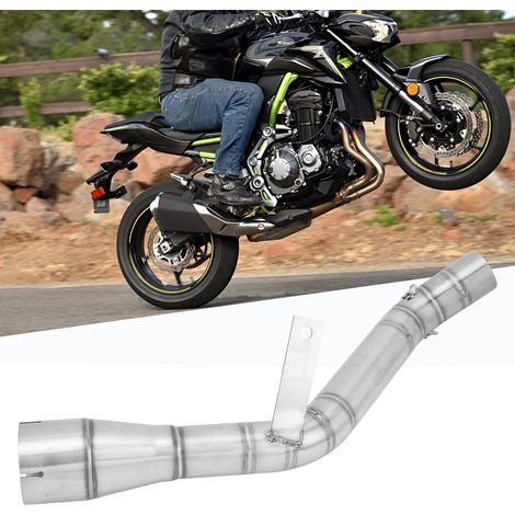 Section centrale de tuyau d'échappement en acier inoxydable pour Kawasaki Z900 (2017-2019) (1/5)