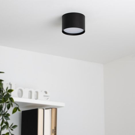 Flache Aufbauleuchte GX53 - Farbe: schwarz - Leuchtmittel: Ohne (1/5)