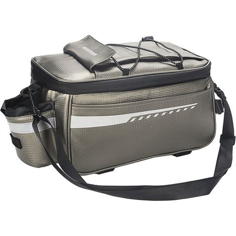 Borsa sottosella per bicicletta, capacità 8 litri, impermeabile e termica, borsa per portapacchi, borsa sottosella con elementi riflettenti (1/5)