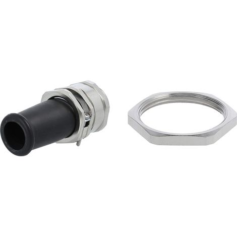 LAPP Verschraubung mit Biegeschutz und Gegenmutter M32x1,5 Sechskant-Zwischenstutzen Messing (CuZn) vernickelt Gewindelänge 8,0mm - 1 Stück