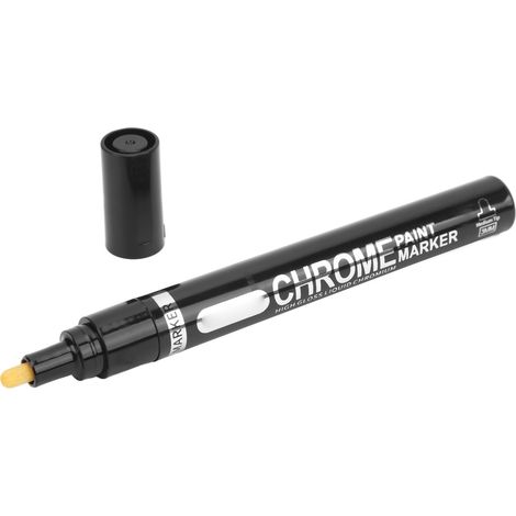 Marqueur DIY chromé argenté brillant, 3 mm, étanche et résistant à la peinture (1/5)