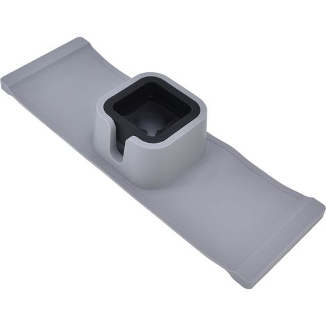 Porte-gobelet pour accoudoir de canapé, plateau en silicone gris pour salon ou balcon (1/5)