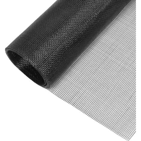 Moustiquaire Fenêtre 250 x 120 cm, Moustiquaire Découpable, Filet Anti Moustique Sans Perçage, Protection Contre Insectes pour Fenêtres, Noir (1/5)