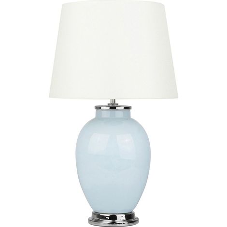 Lampada da tavolo in ceramica in color azzurro Brenta (1/5)