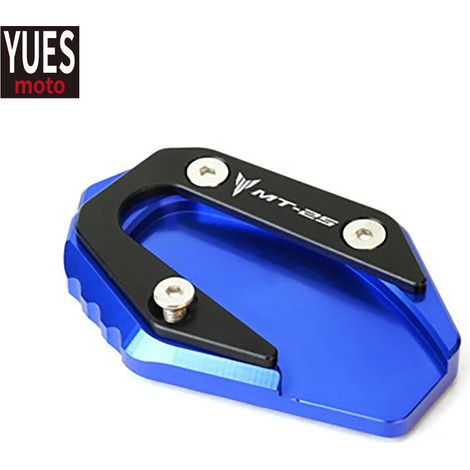 (Bleu) Accessoires moto : Béquille latérale CNC, extension et support compatibles avec YAMAHA MT-25 MT25 MT 25 2014-2019 maxpower (1/4)