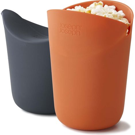 Set de 2 Popcornmaschinen Joseph Joseph M-Cuisine, einzeln, mikrowellengeeignet, öl- und butterfrei, de hitzebeständiges Silikon. (1/5)