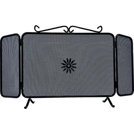 Parascintille de hierro forjado con puertas Art.687/D cm. 80X42H (1/2)